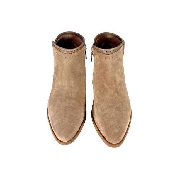 ITALEAU Miralda Beige Studded Waterproof Side Zip Ankle Booties EU 39 US 8.5 - Picture 5 of 14